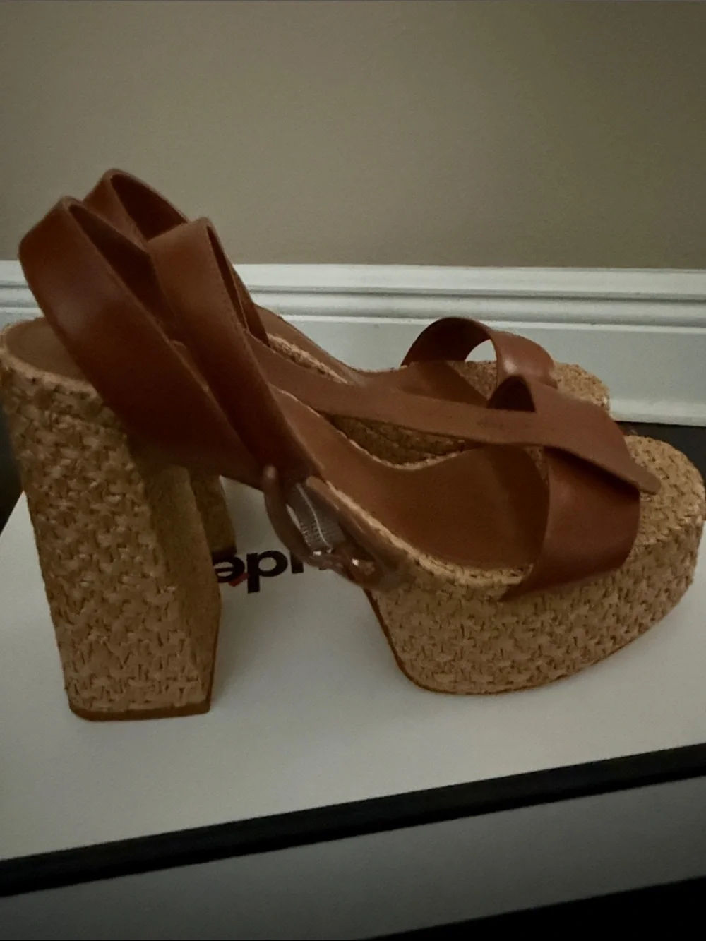 Larroude leather upper